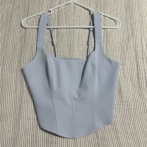 Abercrombie & Fitch Corset Top Blue